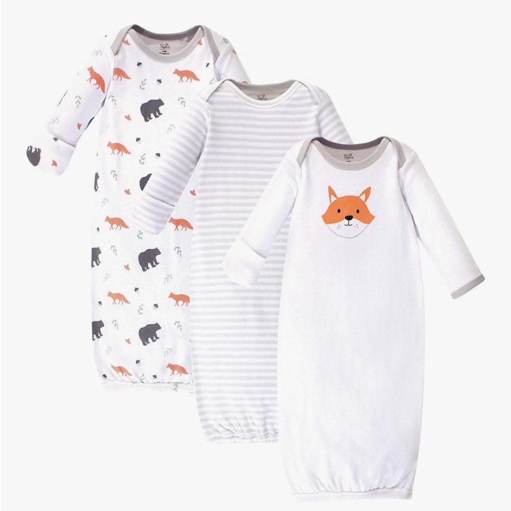 Touched by Nature Unisex Baby Organic Cotton Gowns